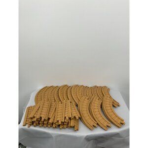 Fisher Price GeoTrax Tan Rail Road Tracks Straight and Curved